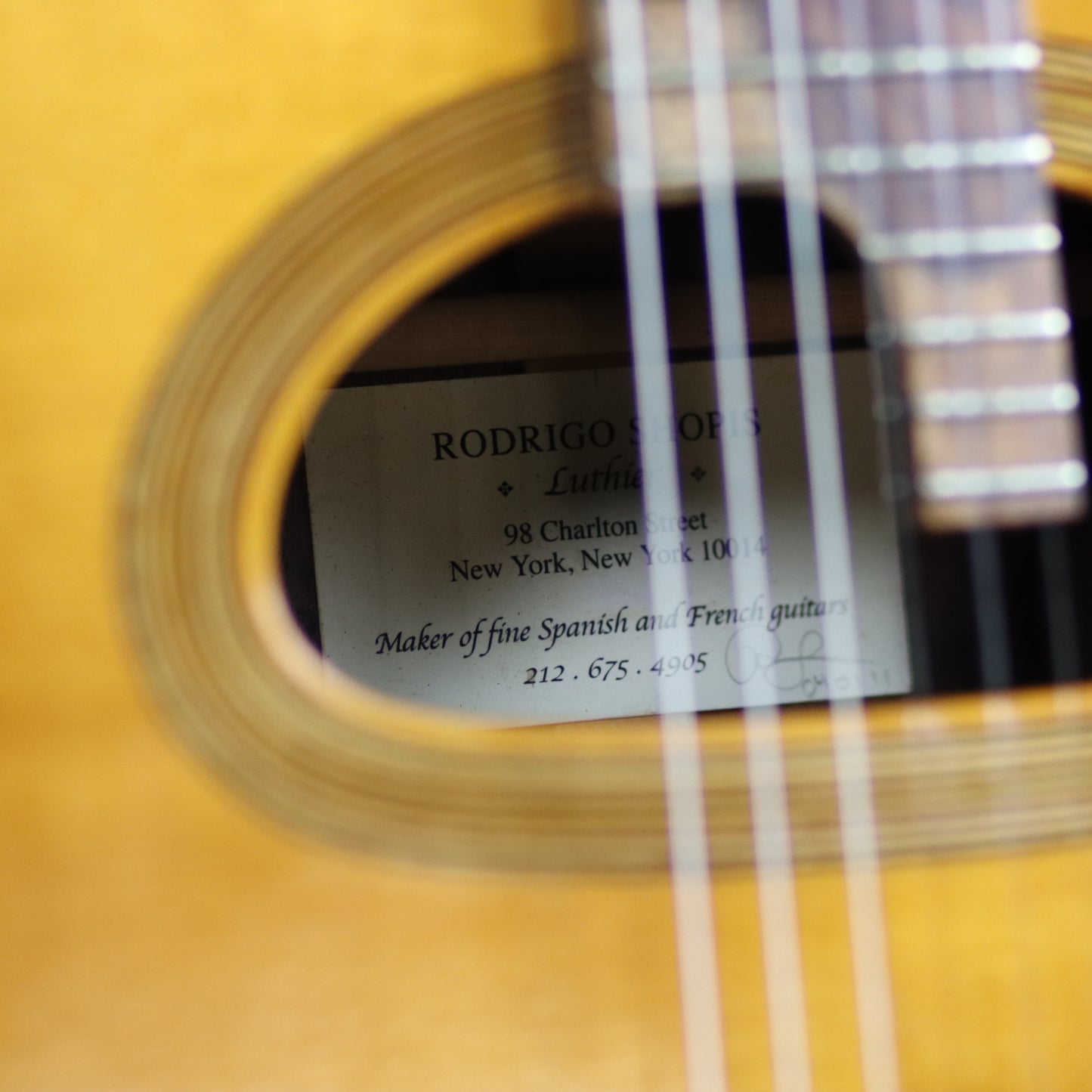 2011 Rodrigo Shopis D'Artagnan Selmer Gypsy Jazz Guitar Concert style Nylon Classical