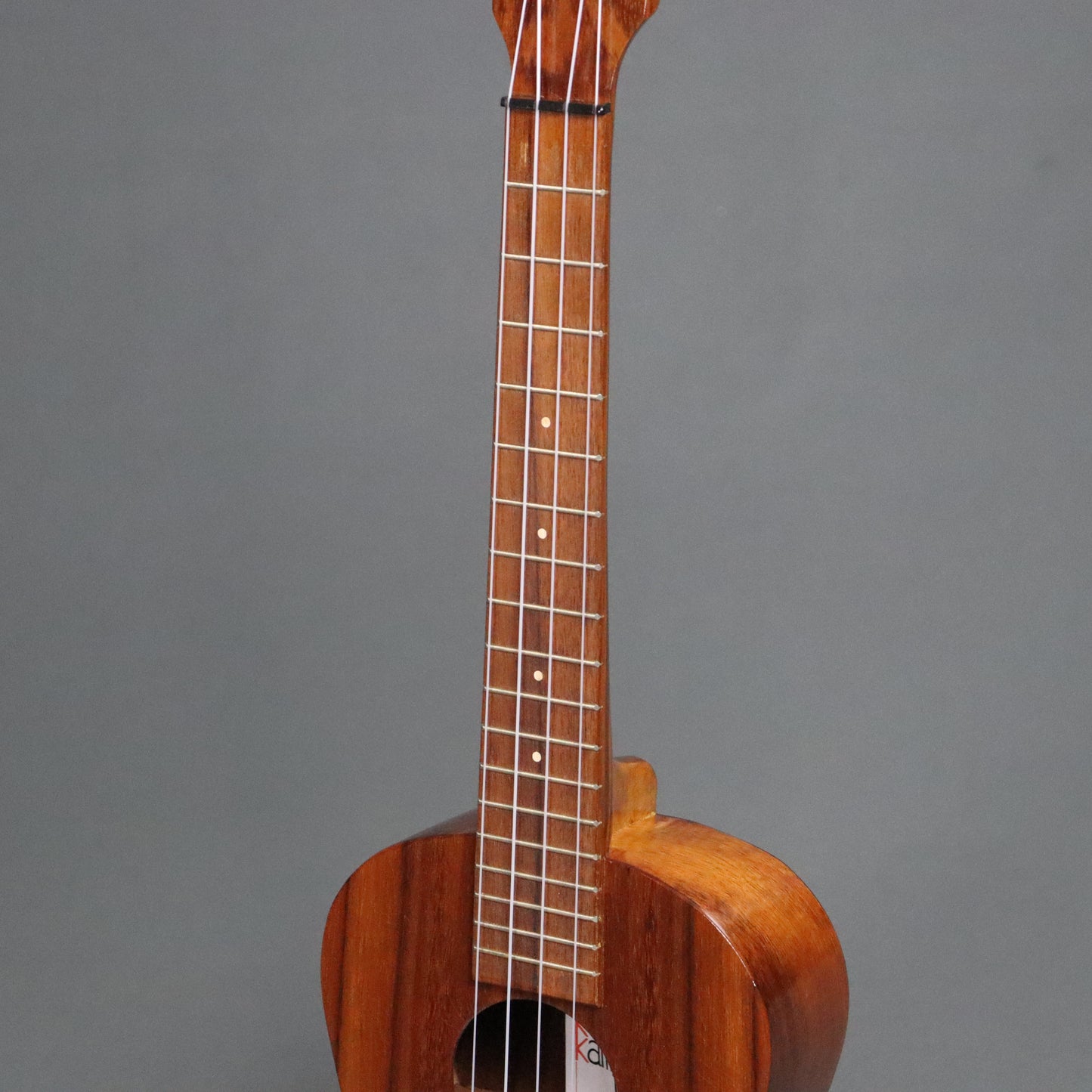 MINTY 1980's Kamaka White Label Solid Koa Tenor Ukulele w' Case Candy! Professional Uke