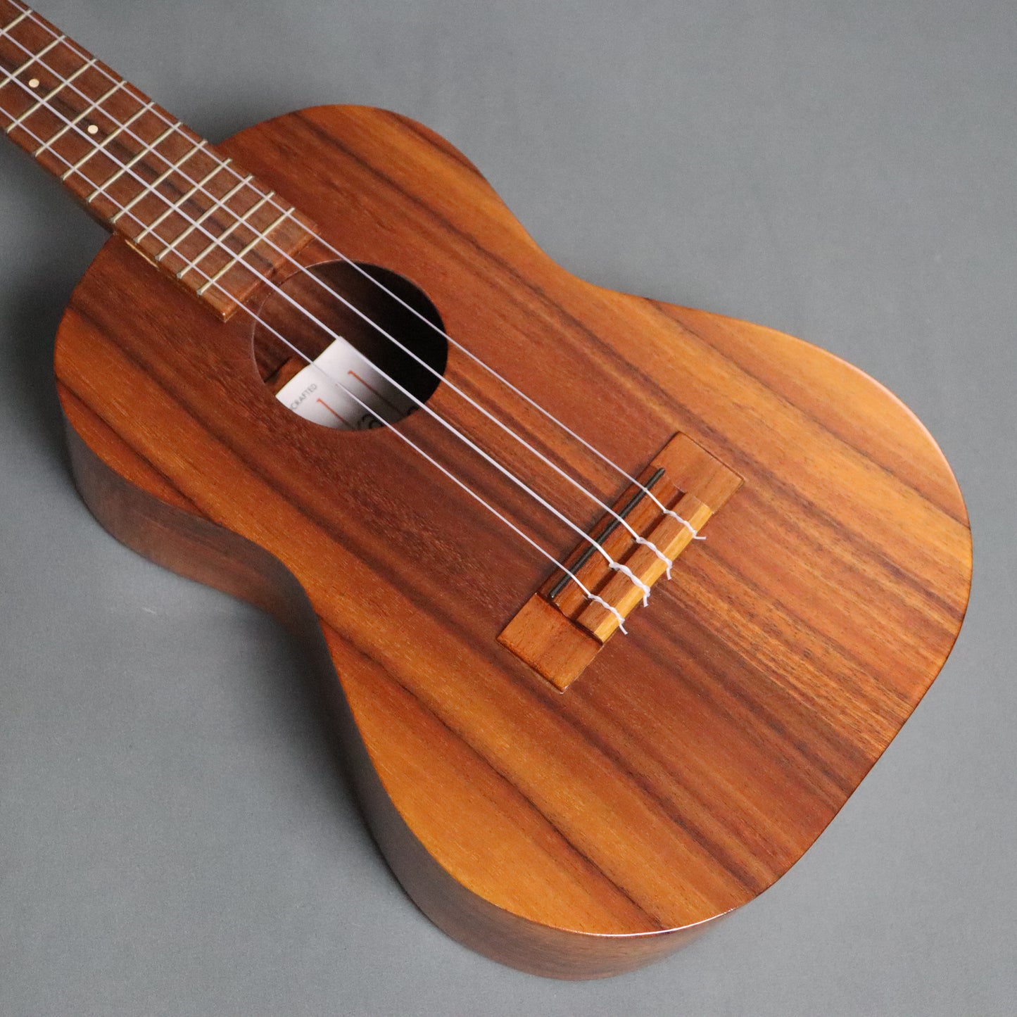 MINTY 1980's Kamaka White Label Solid Koa Tenor Ukulele w' Case Candy! Professional Uke