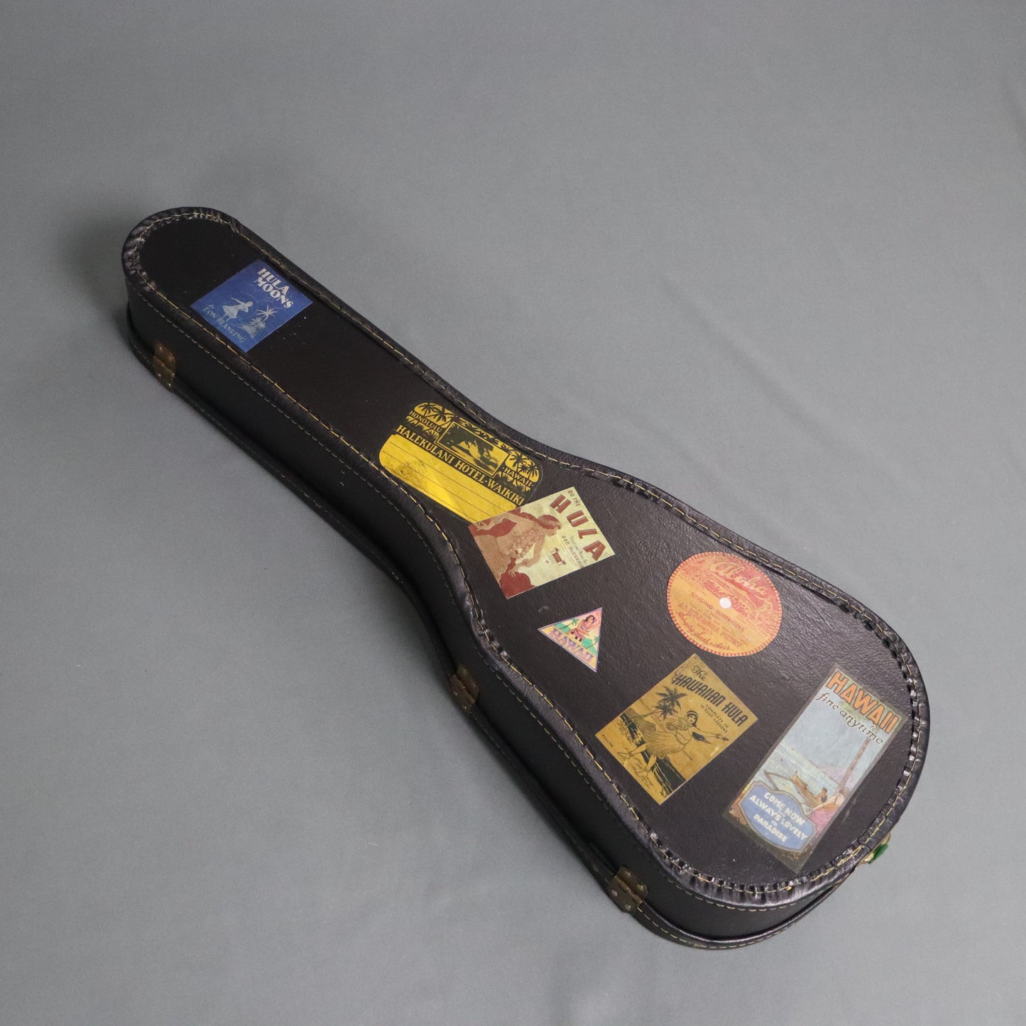 MINTY 1980's Kamaka White Label Solid Koa Tenor Ukulele w' Case Candy! Professional Uke