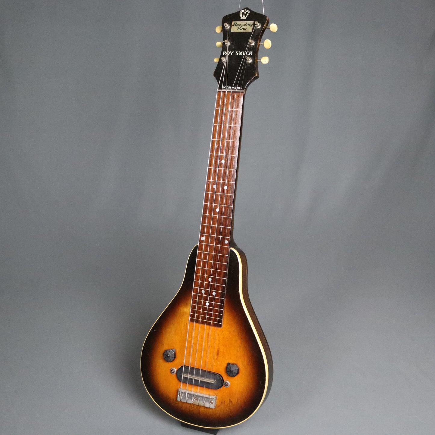 1937 Gibson Made Recording King Roy Smeck Model AB104 Lap Steel Electric Guitar with Full Sized EH-150 Charlie Christian Magnets