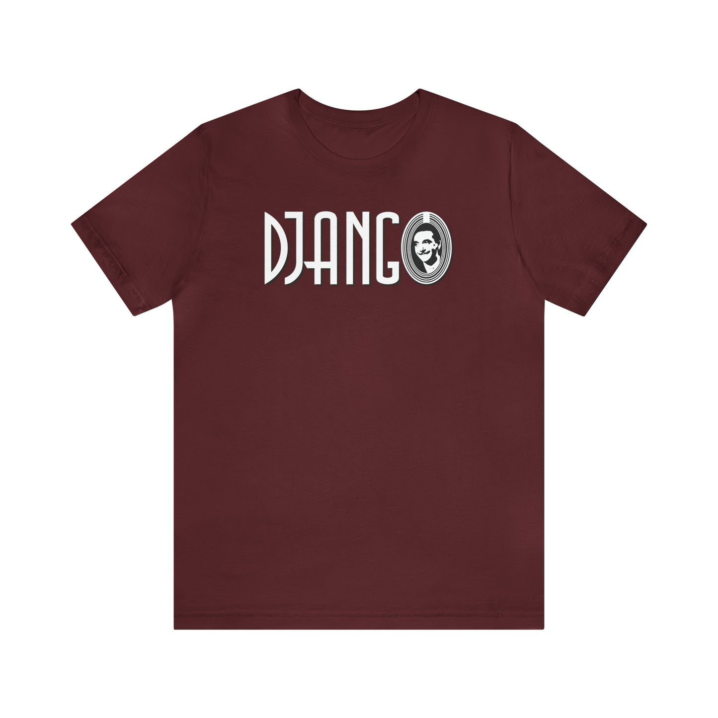 Django Reinhardt In A Petite Bouche Gypsy Jazz Guitar T-Shirt