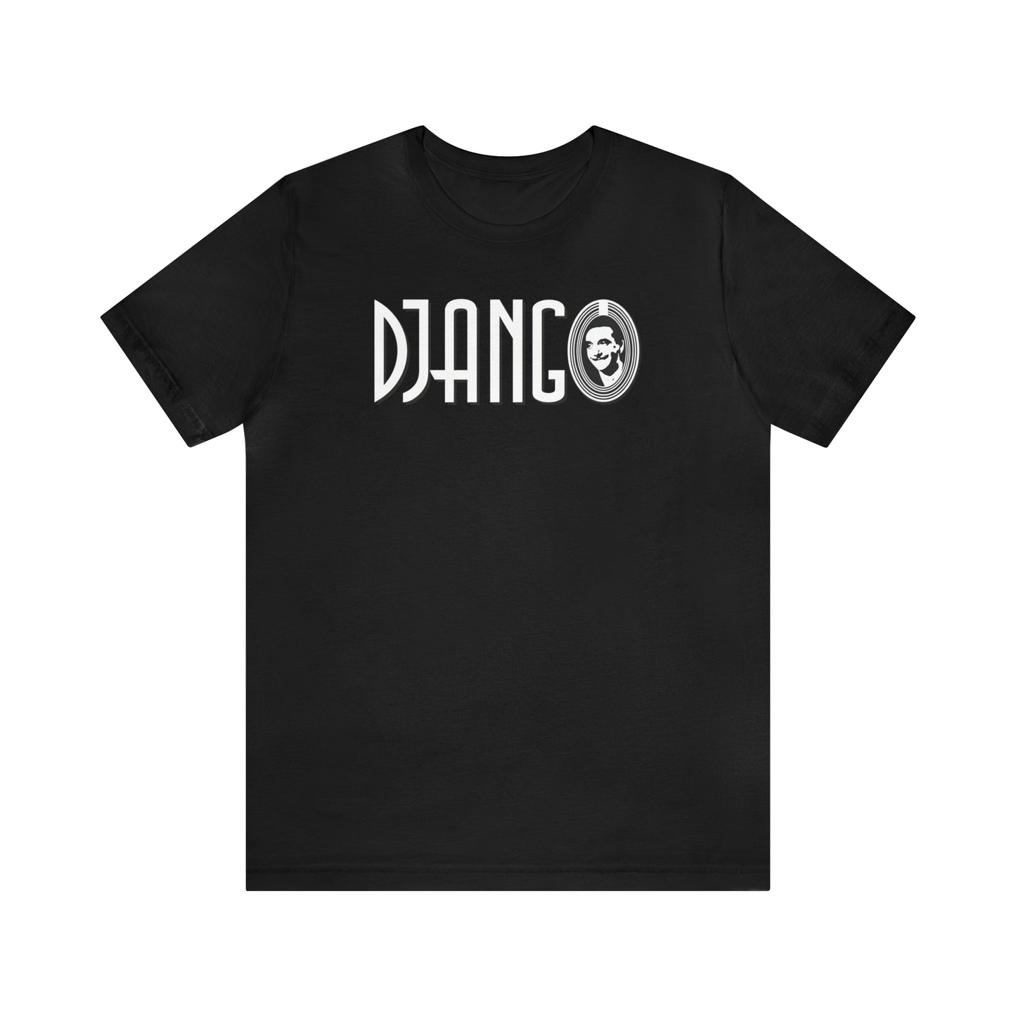 Django Reinhardt In A Petite Bouche Gypsy Jazz Guitar T-Shirt