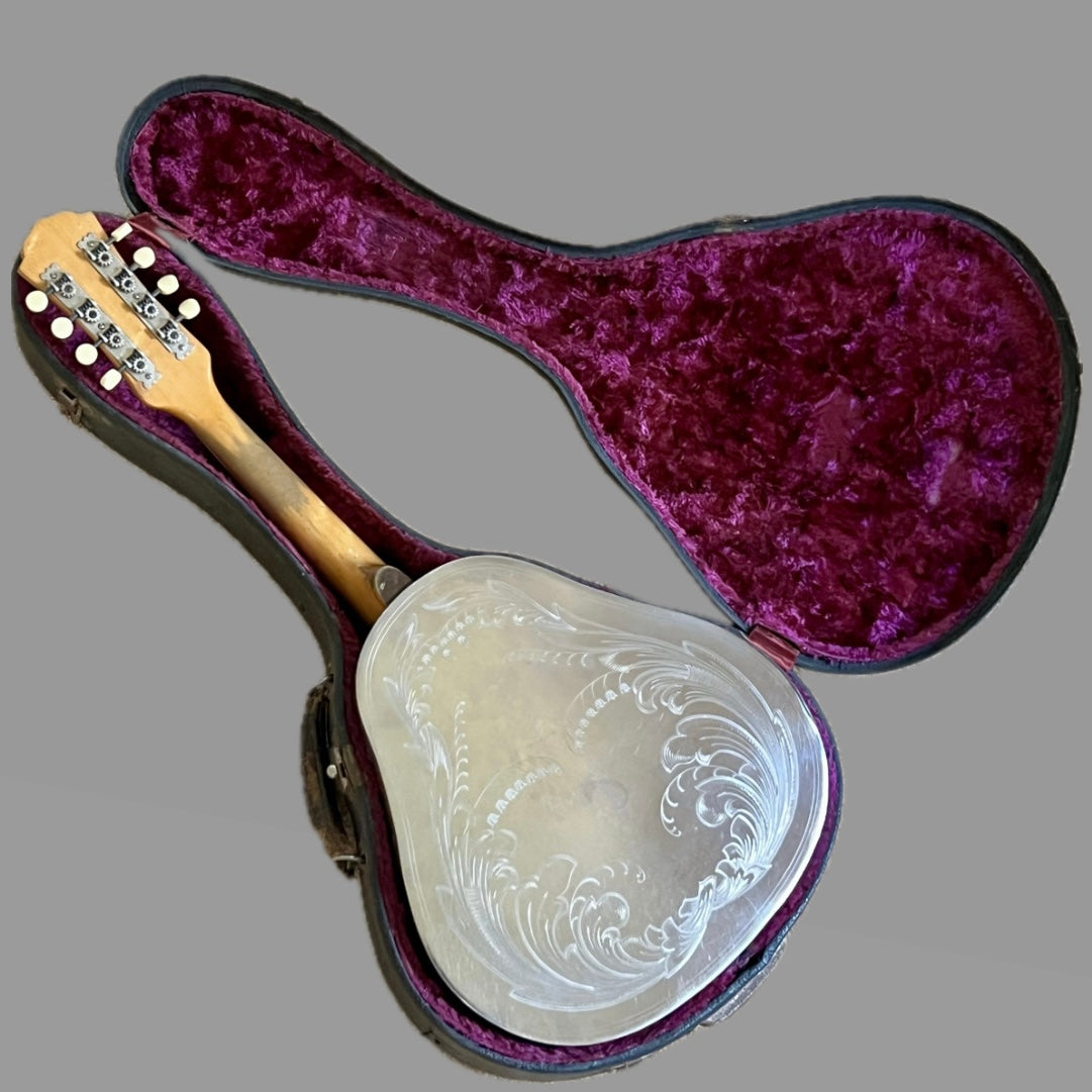 1937 National Style 3 Single Cone Mandolin w' Calton Flight Case Lilly of the Valley