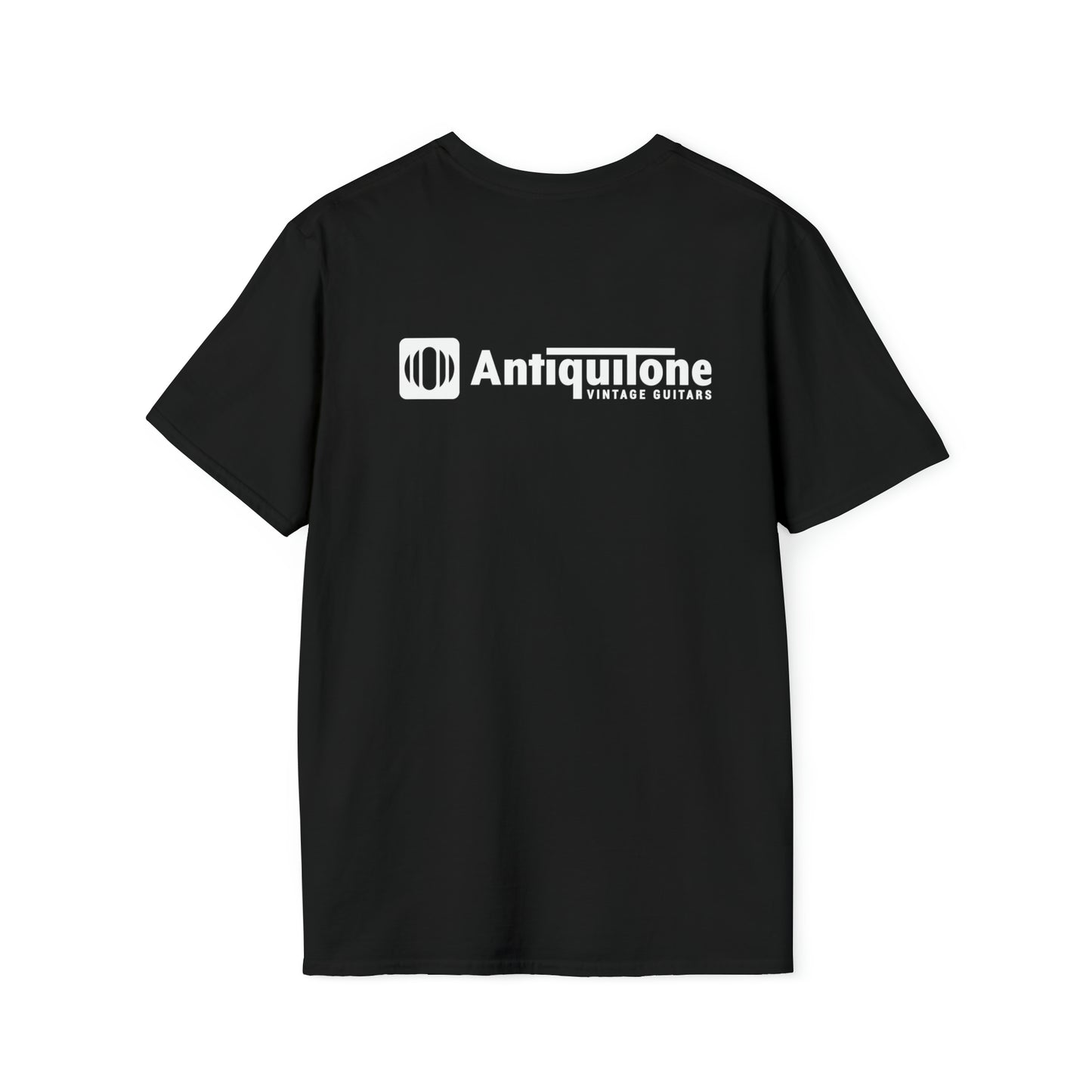 AntiquiTone Black And White Front And Back Print Logo Unisex Soft Style T-Shirt