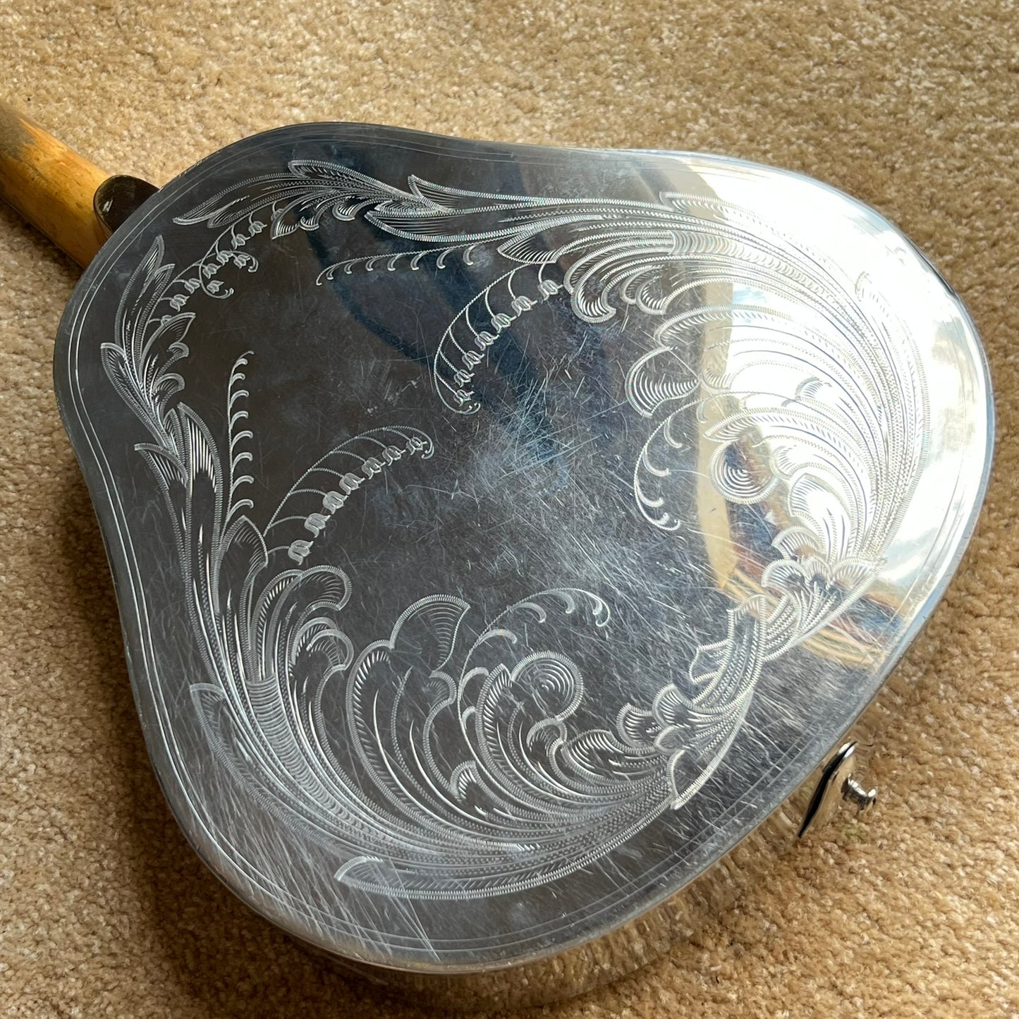 1937 National Style 3 Single Cone Mandolin w' Calton Flight Case Lilly of the Valley