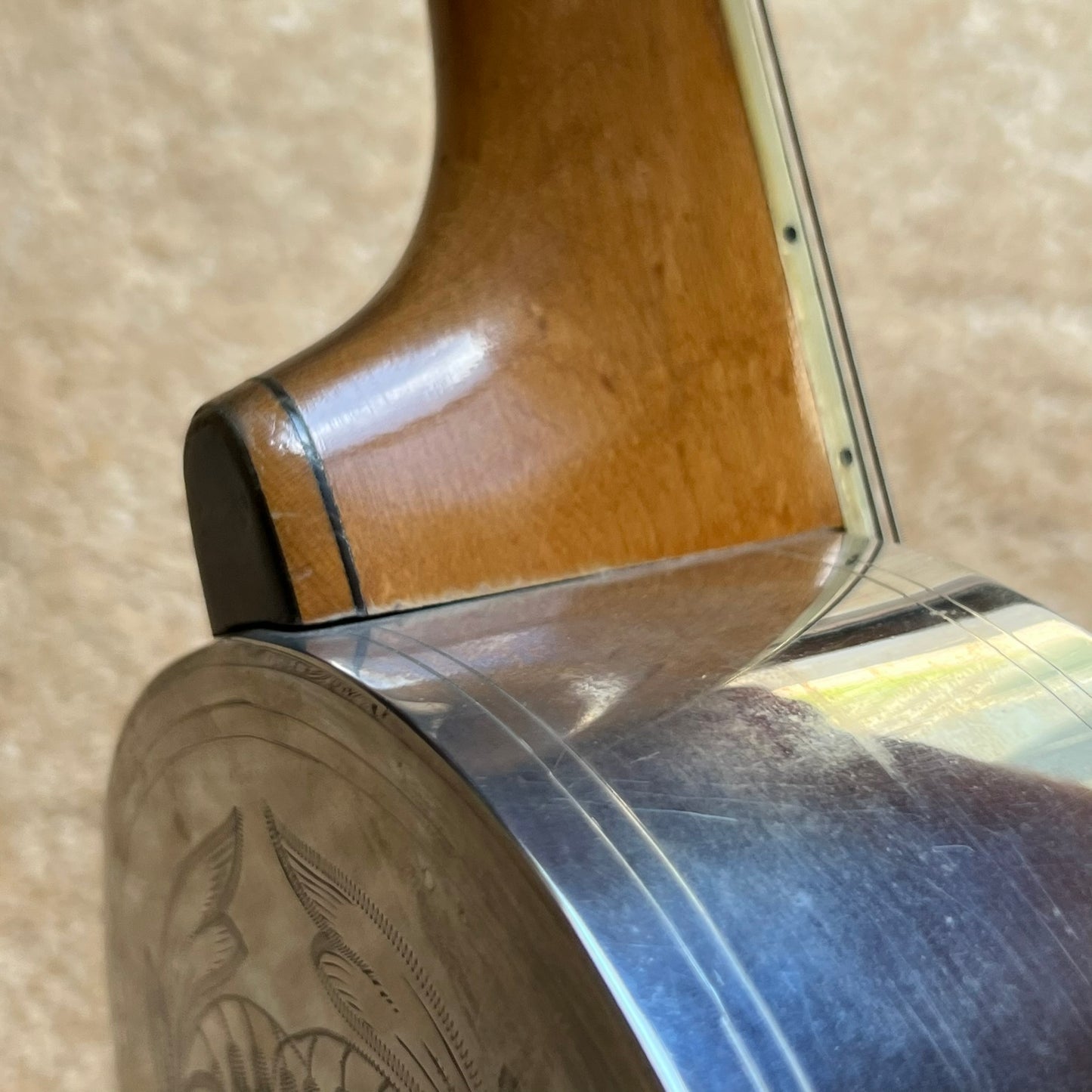 1937 National Style 3 Single Cone Mandolin w' Calton Flight Case Lilly of the Valley