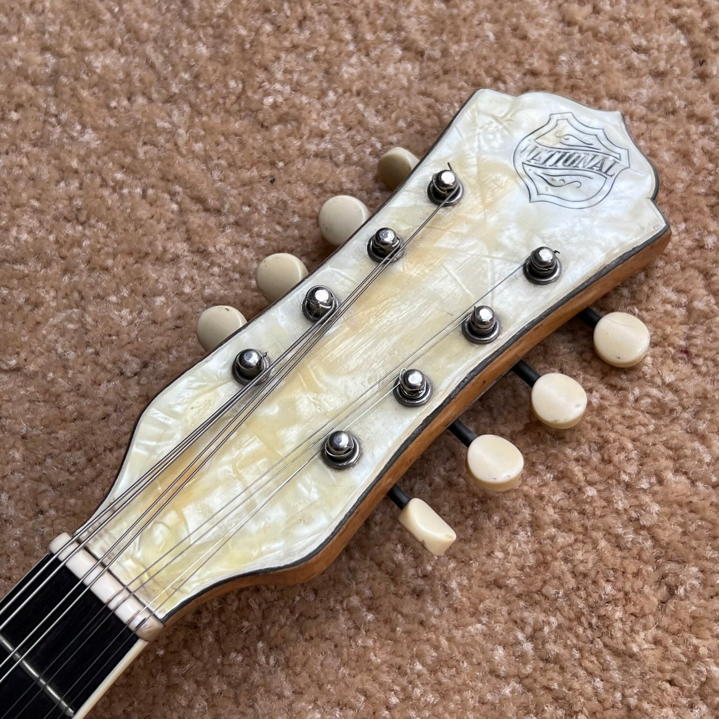 1937 National Style 3 Single Cone Mandolin w' Calton Flight Case Lilly of the Valley