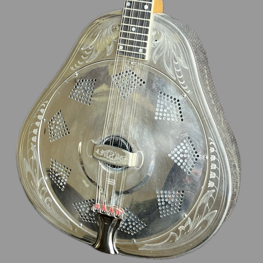 1937 National Style 3 Single Cone Mandolin w' Calton Flight Case Lilly of the Valley
