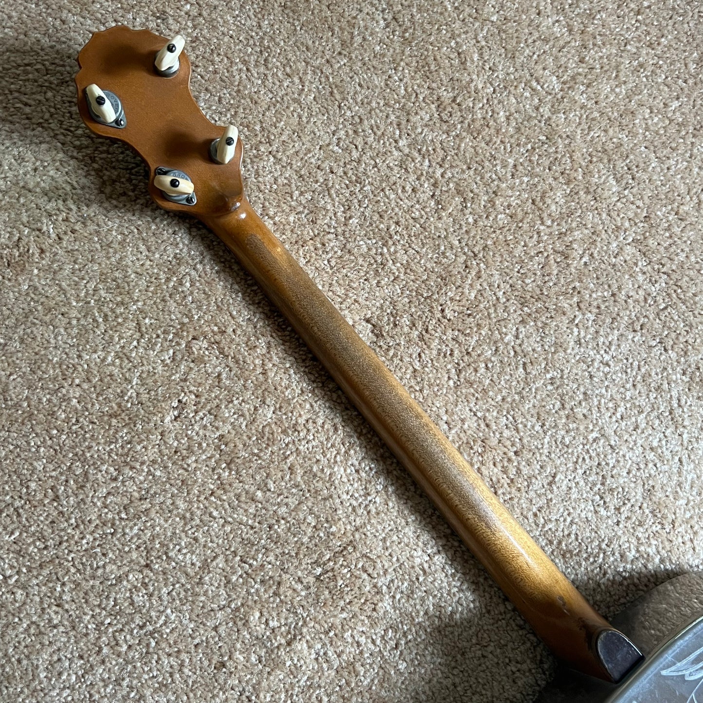 1931 National Style 3 Single Cone Tenor Four String Guitar w' Calton Flight Case Lilly of the Valley