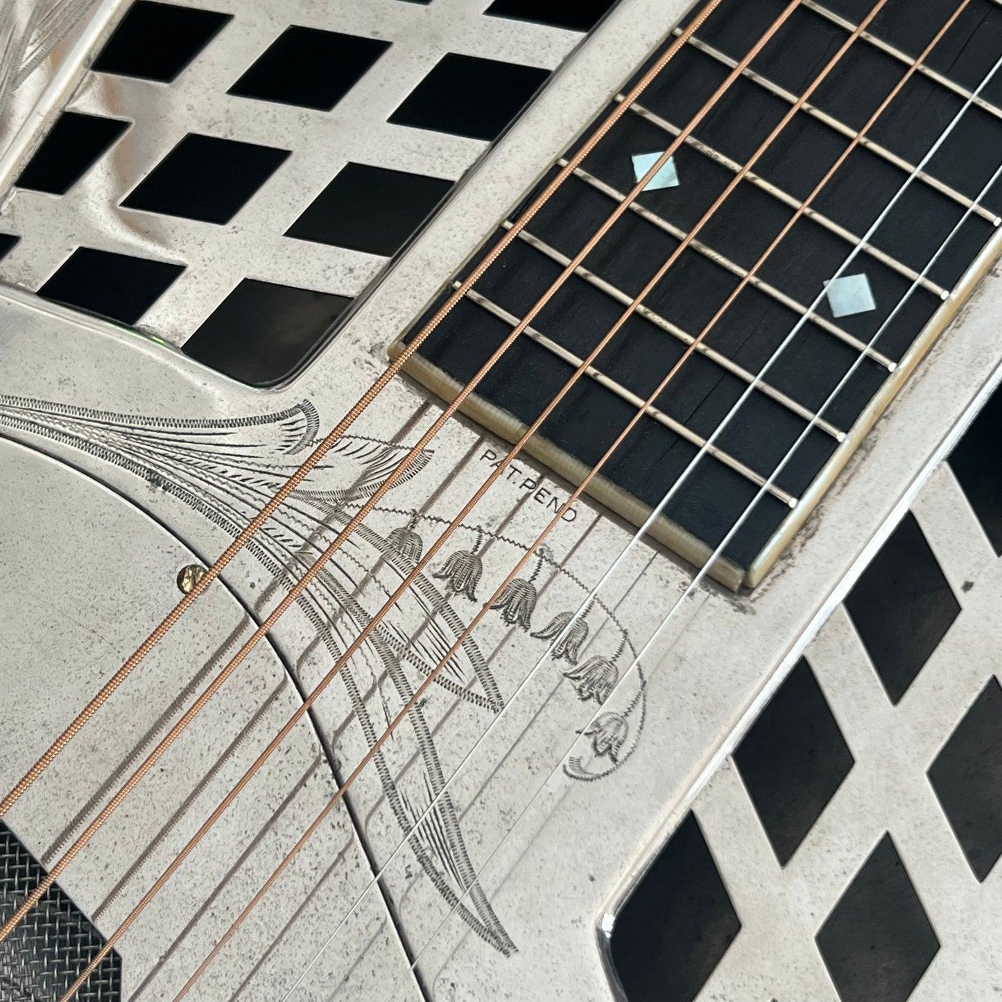 1928 National Style 3 Tricone Round Neck Resonator Guitar Lilly of the Valley