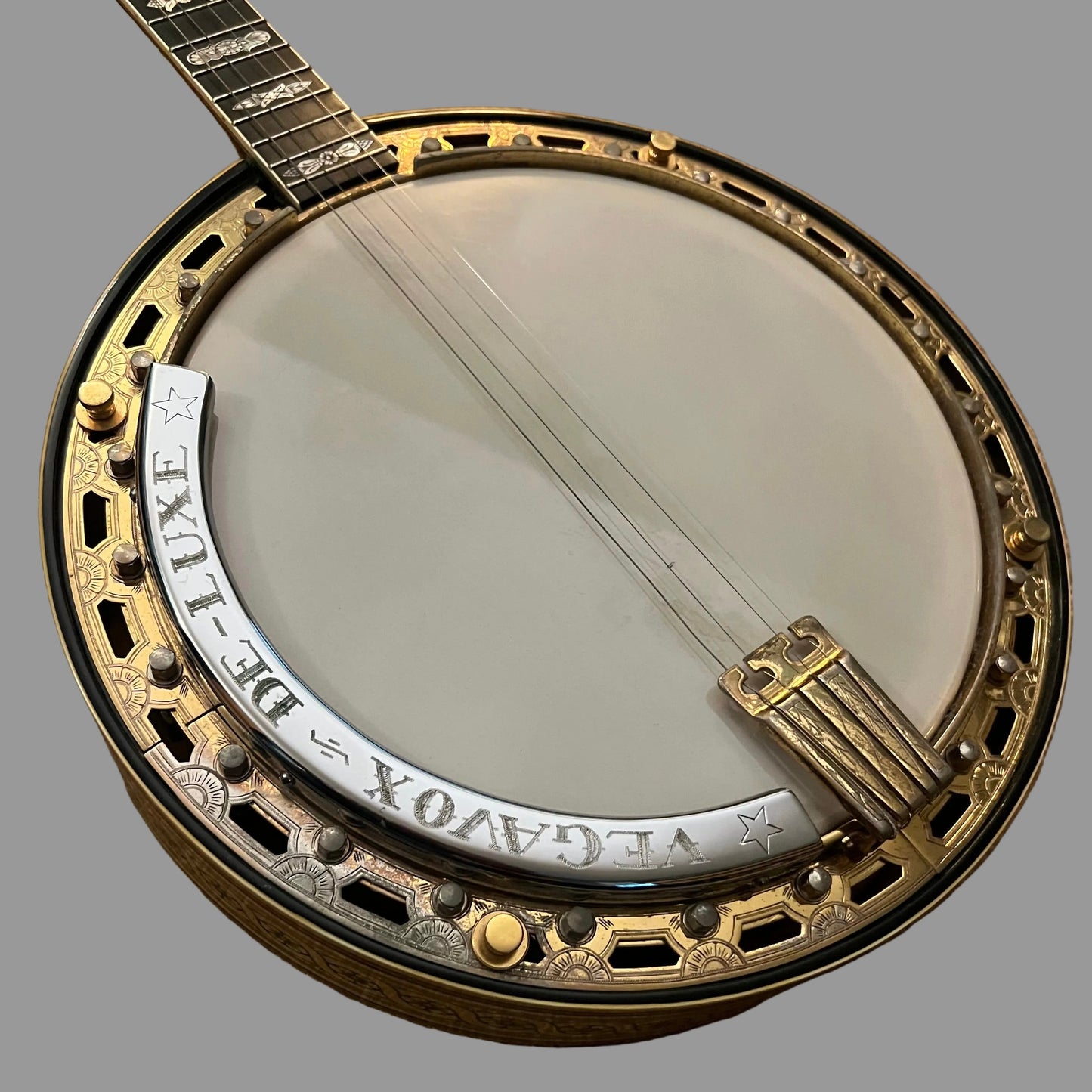 1953 Vega VOX Plectrum Banjo Renee Karnes 1928 De Luxe Conversion Vegavox Vegaphone Deluxe