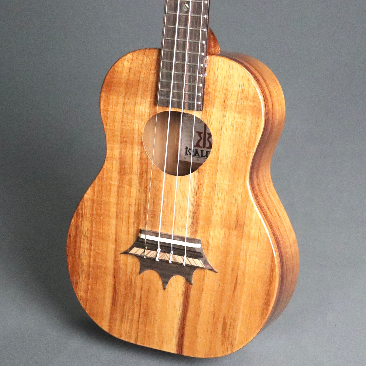 KoAloha RARE Crown Bridge Tenor Ukulele Hawaiian Koa Uke