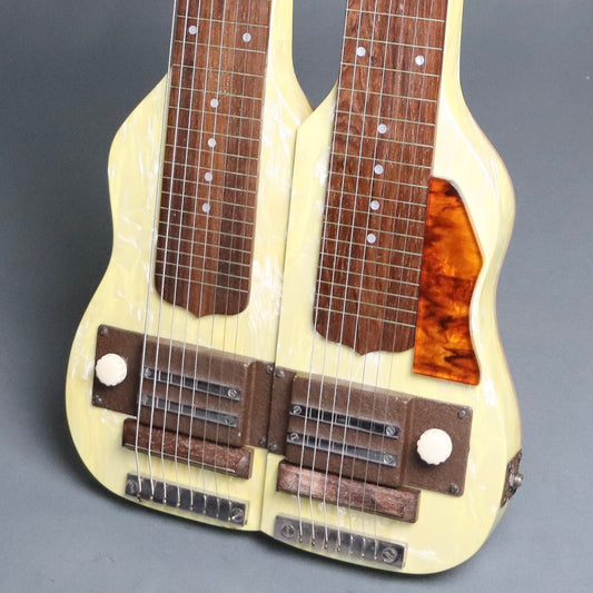 Regal Double Neck 7 8 String Lap Steel Electric Hawaiian Guitar Doubleneck