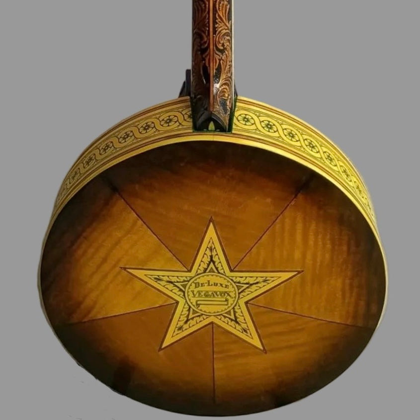 1928 Vega VOX Plectrum RENÉE KARNES CONVERSION Banjo 1953 Vegaphone De Luxe Vegavox Deluxe