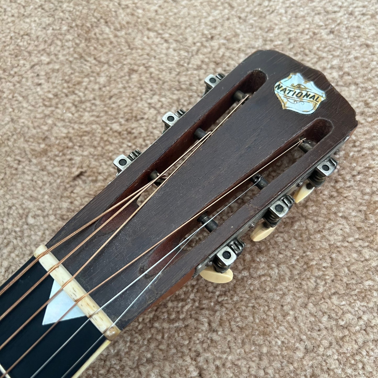 1928 National Style 3 Tricone Round Neck Resonator Guitar Lilly of the Valley