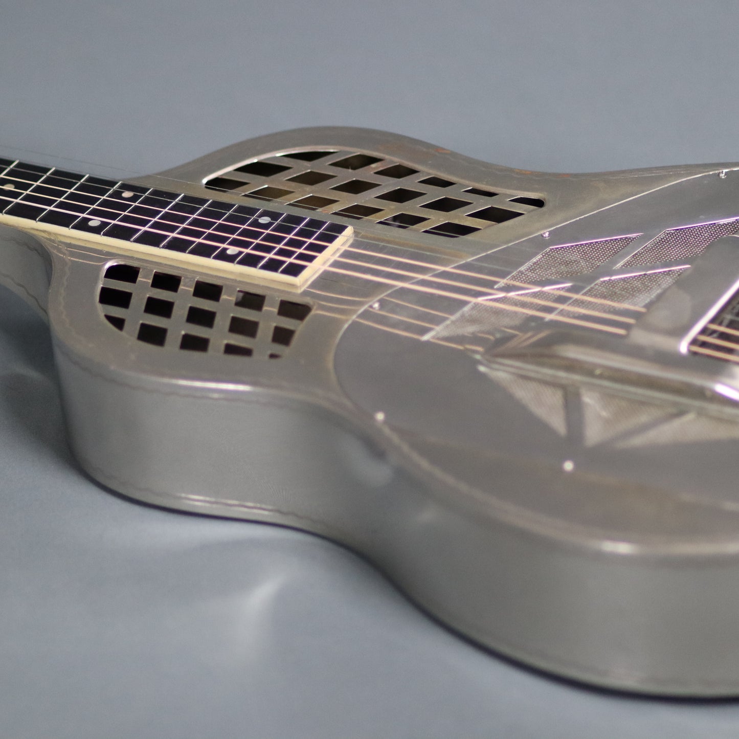 1931 National Tricone Style 1.5 Square Neck Guitar Lap Steel Wiggle Border Hawaiian