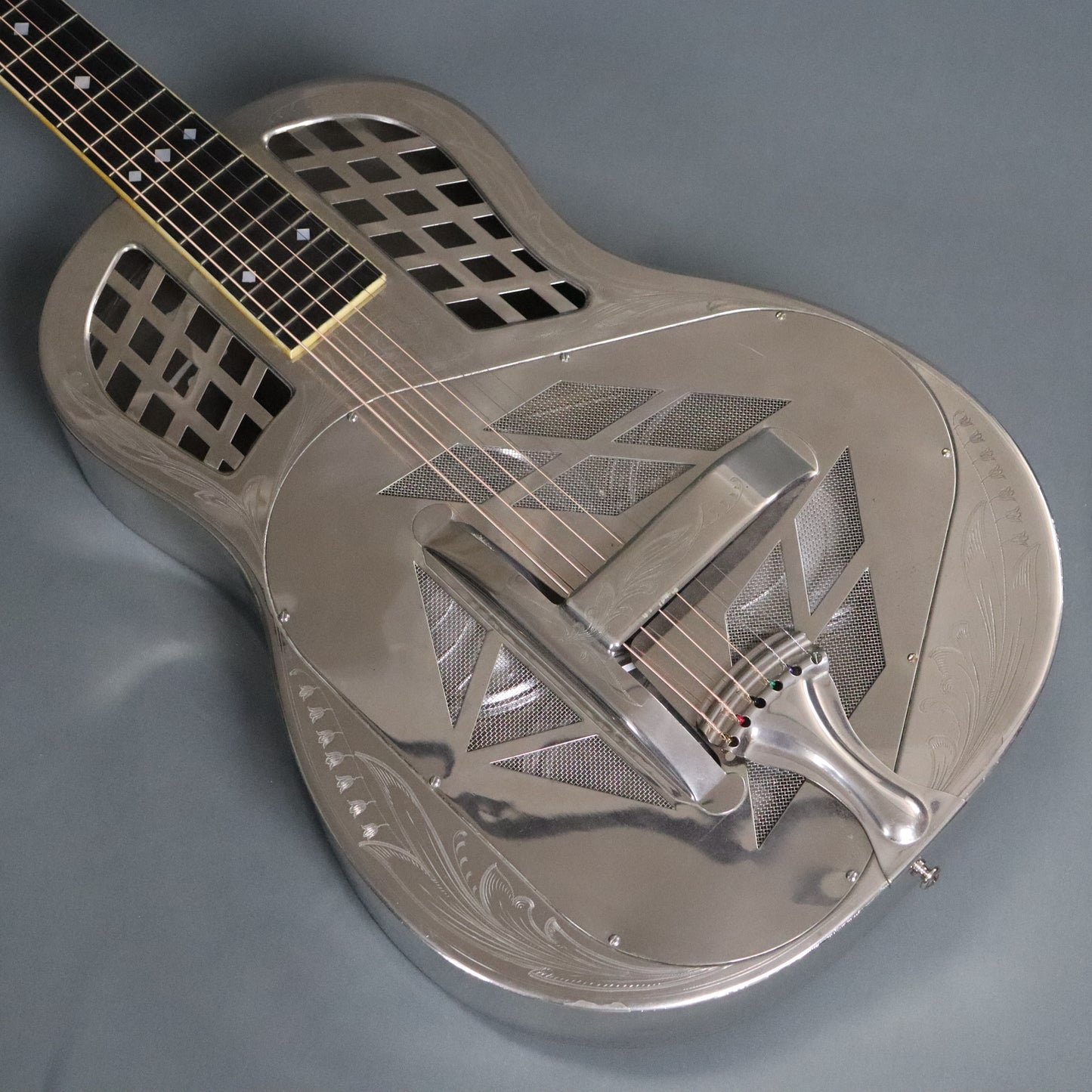 1928 National Style 3 Tricone Round Neck Guitar Lilly of the Valley