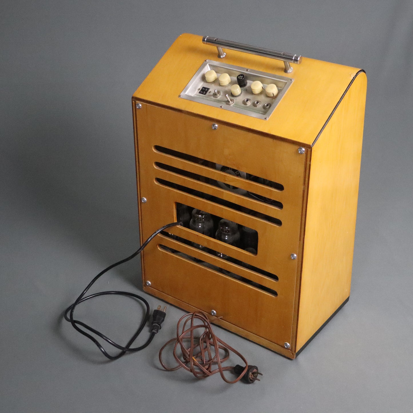 CLEAN 1940s Epiphone Electar Zephyr Tube Guitar Amplifier Art Deco Maple Amp