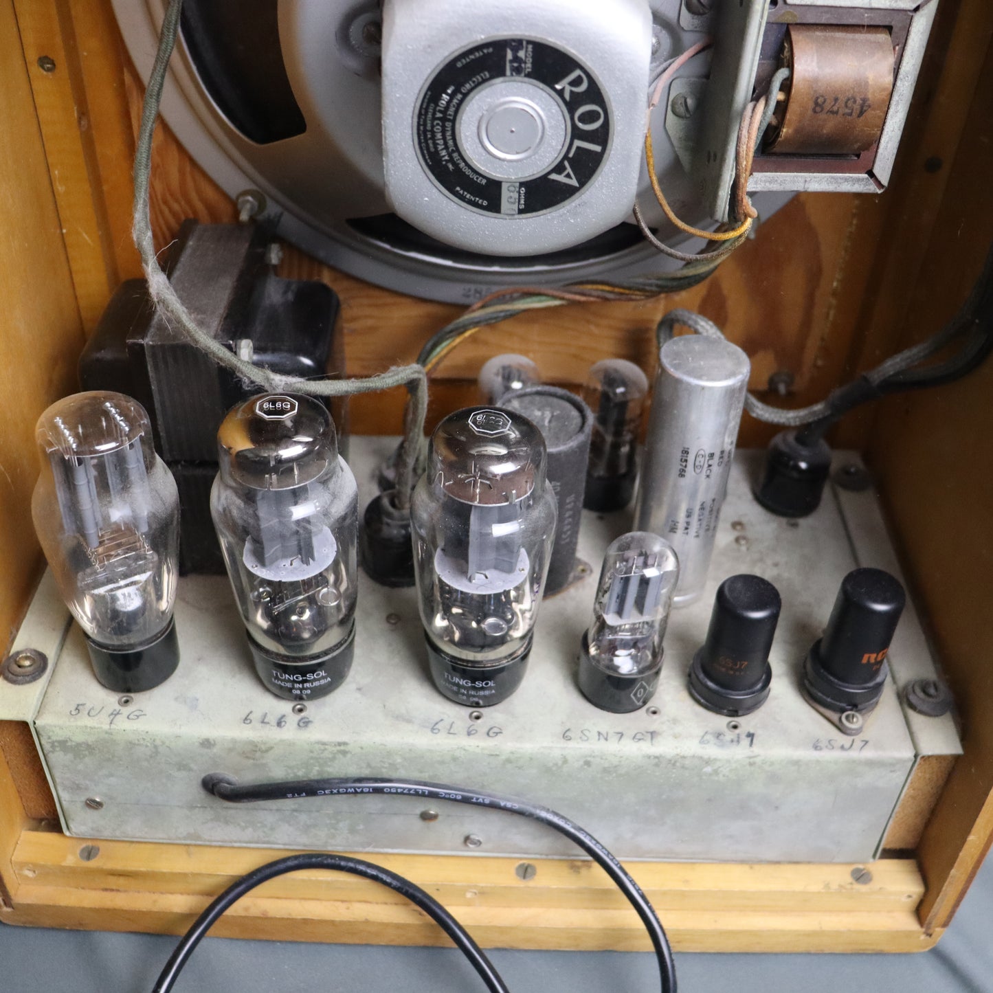 CLEAN 1940s Epiphone Electar Zephyr Tube Guitar Amplifier Art Deco Maple Amp