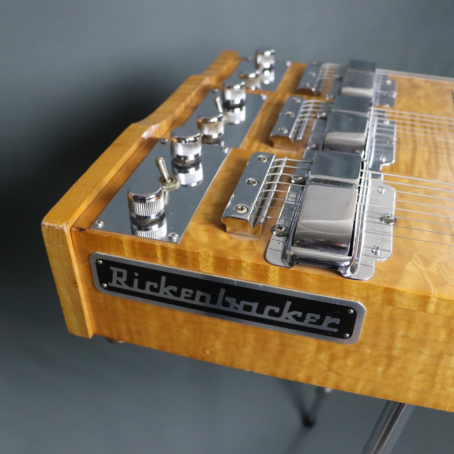 1957 Rickenbacker CW-758 Triple Neck LONG SCALE T8 Console Steel Guitar FIGURED MAPLE