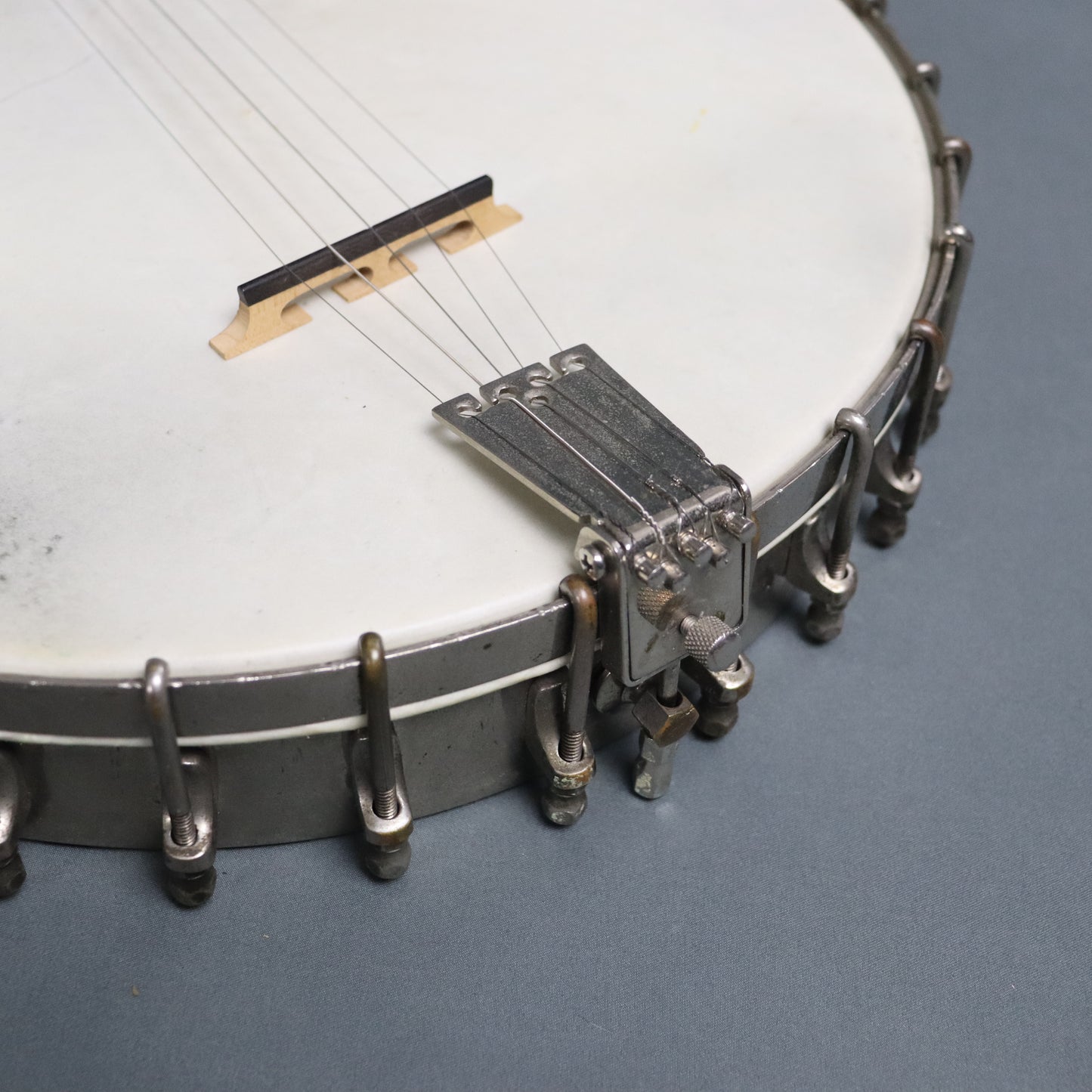 1890s Vintage SS Stewart 5-string Orchestra SSS BANJO 13” German Silver Rim