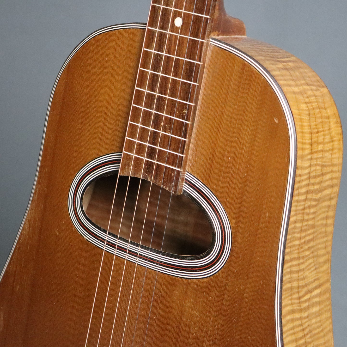 1940s Antoine Di Mauro Honolulu Hawaiian Lap Steel Guitar Gypsy Jazz Grande Bouche Guitare