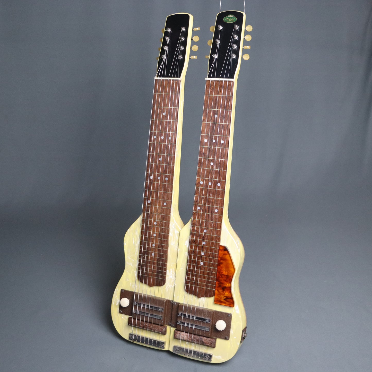 Regal Double Neck 7 8 String Lap Steel Electric Hawaiian Guitar Doubleneck