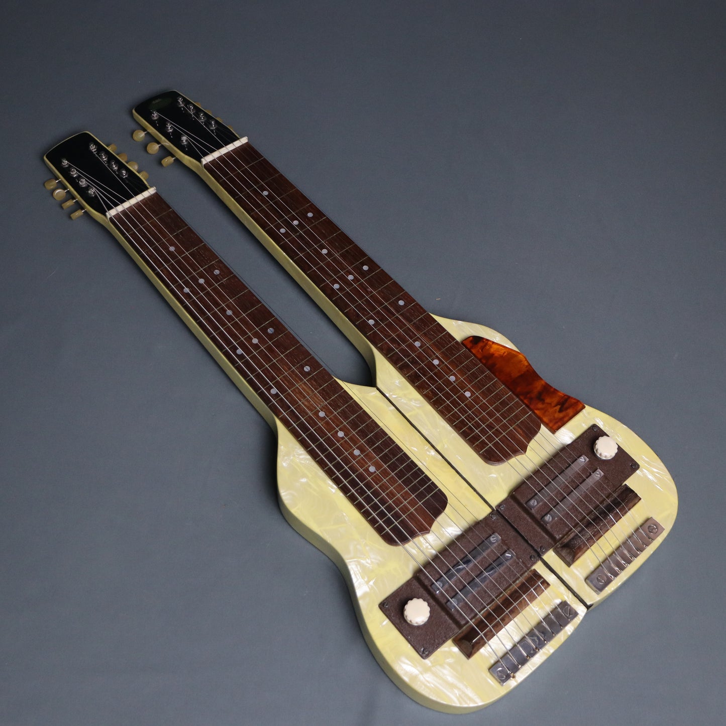 Regal Double Neck 7 8 String Lap Steel Electric Hawaiian Guitar Doubleneck