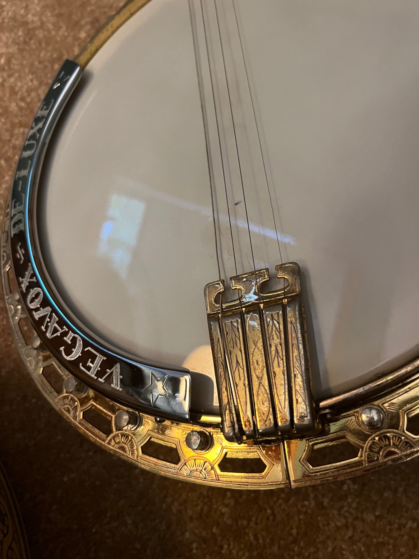 1953 Vega VOX Plectrum Banjo Renee Karnes 1928 De Luxe Conversion Vegavox Vegaphone Deluxe