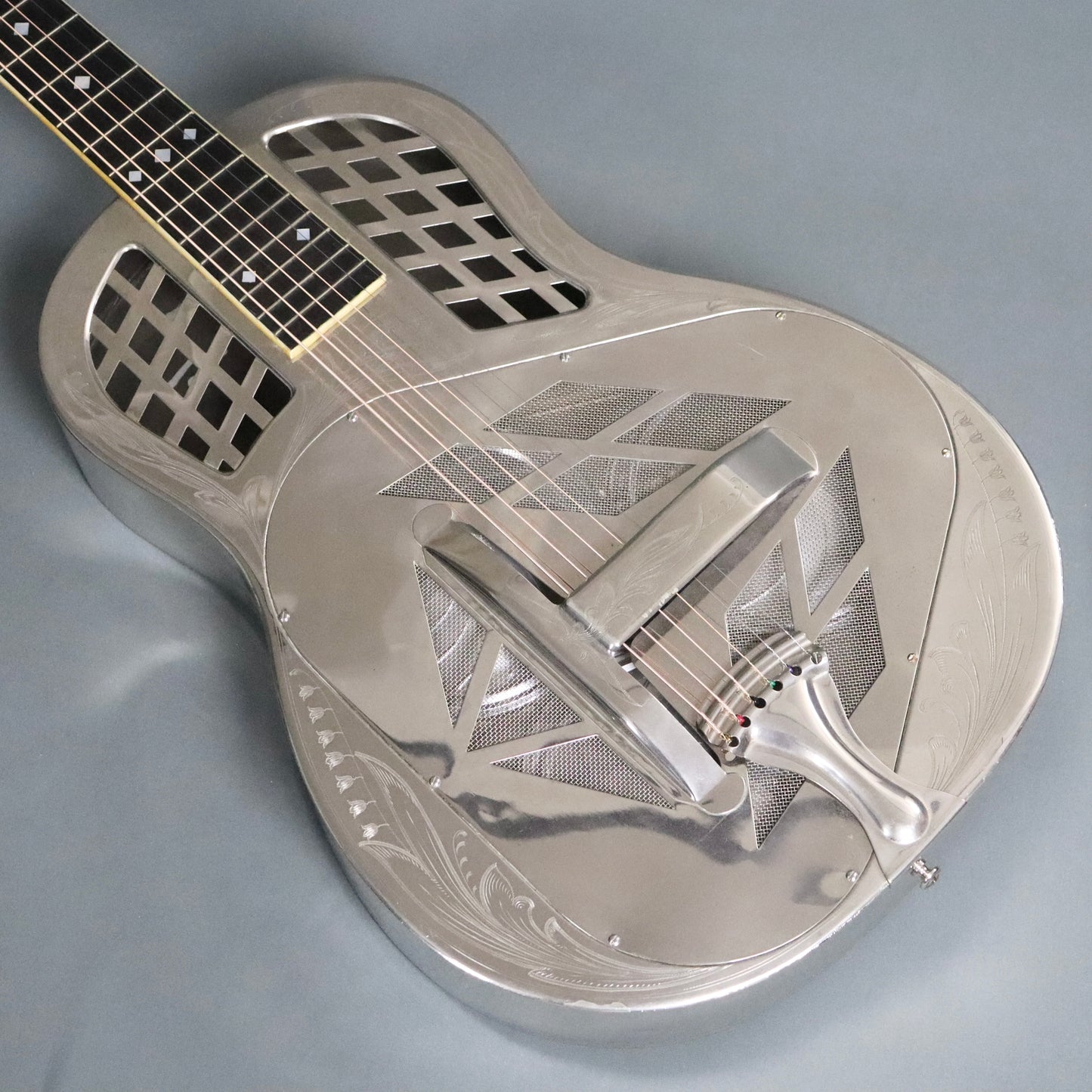 1928 National Style 3 Tricone Round Neck Resonator Guitar Lilly of the Valley