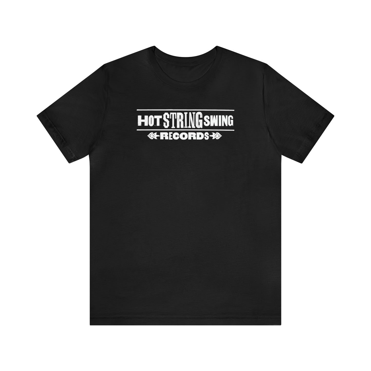 Hot String Swing Records Black T-Shirt